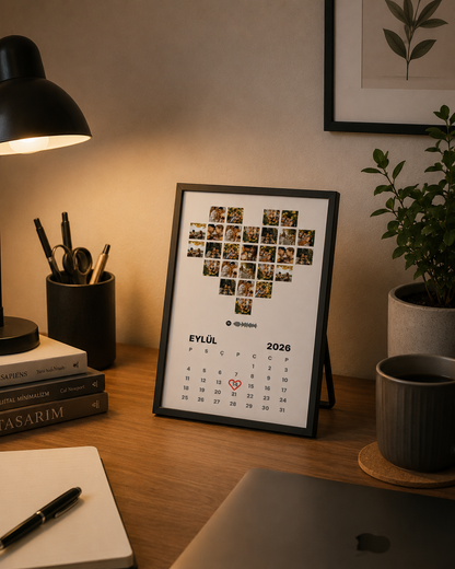 Kalbimdeki Anılar: Şarkılı Takvim Poster & Tablo